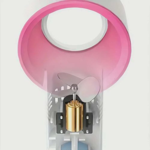 Bladeless Mini High-Speed Desktop Fan With 3 Speeds - Image 9