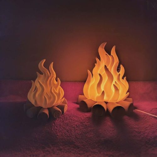 Wood Camp Fire Lamp - Image 3