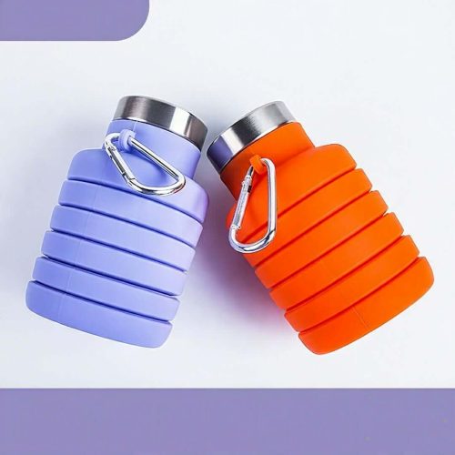 Folding Portable Silicone Water Bottle For Camping Outdoor Travel - Image 3
