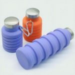 Folding Portable Silicone Water Bottle For Camping Outdoor Travel