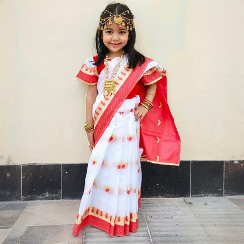 Baby Katan Ready Saree (Hand Make)