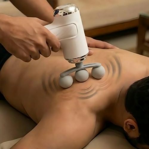 9 Head Deep Tissue Facial Massage Gun - Image 2