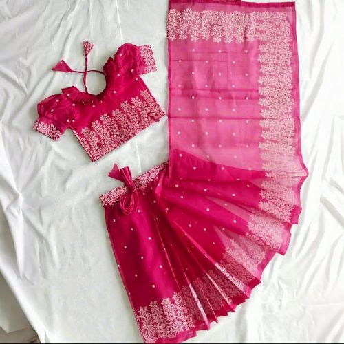 Baby Readymade Saree (Hand Make) - Image 4