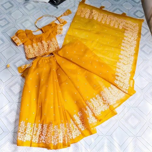 Baby Readymade Saree (Hand Make) - Image 3