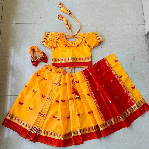 Baby Katan Ready Saree (Hand Make) - Image 6