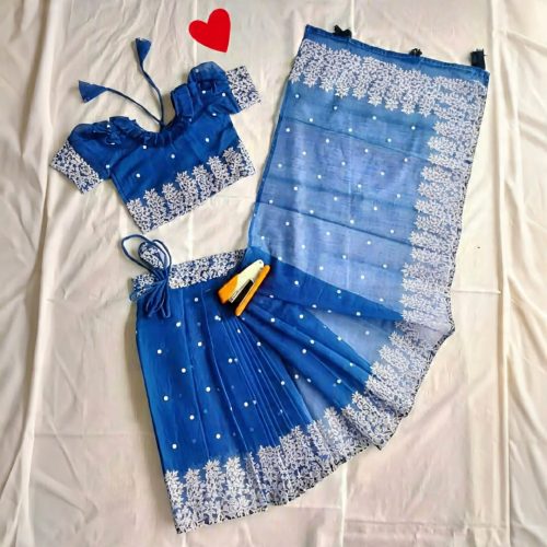 Baby Readymade Saree (Hand Make) - Image 8