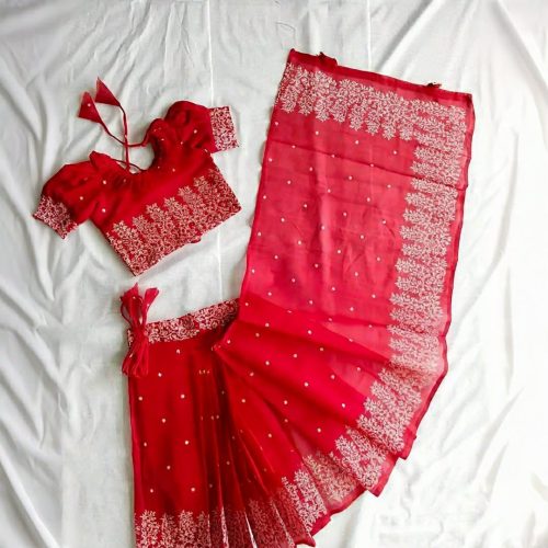 Baby Readymade Saree (Hand Make) - Image 5