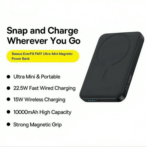 Baseus 20.5W 10000mAh Magnetic Wireless Fast Charging Power Bank - Image 6