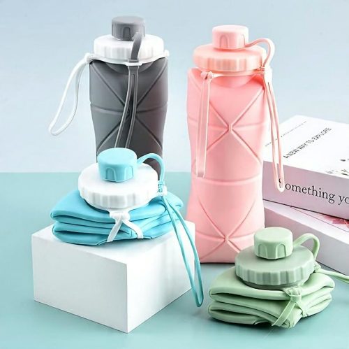 Silicone Foldable Water Bottle- 600 ML - Image 3