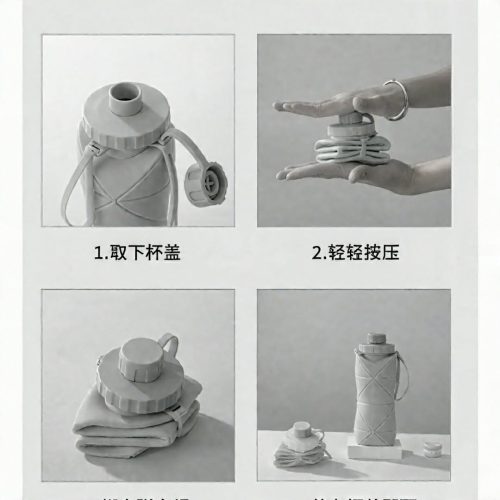 Silicone Foldable Water Bottle- 600 ML - Image 6