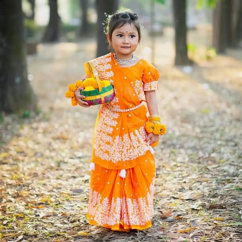 Baby Readymade Saree (Hand Make) - Image 2