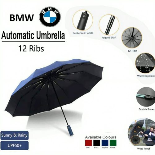 BMW Umbrella 12 Shik Auto Open Close Umbrella - Image 2